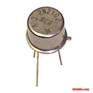 2N2102 Transistor NPN RCA Silicon Planar 5 Watt MIL JEDEC TO-39 Hermetic Package [5 KB]