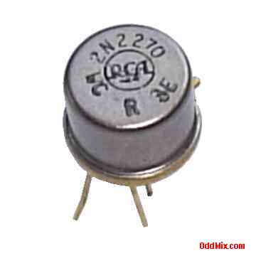 2N2270 Silicon NPN 5 Watt Planar Transistor RCA Metal Hermetic TO-39 Package [6 KB]
