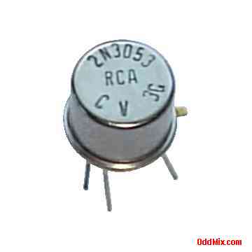 2N3053 5 Watt Silicon N-P-N Planar Transistor RCA MIL JEDEC TO-39 Hermetic Package [5 KB]