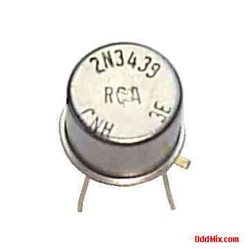 2N3439 RCA Silicon N-P-N High Frequency Amplifier Transistor Metal TO-5 Package [5 KB]