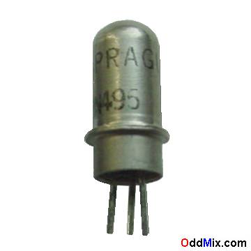 2N495 Sprague Silicon P-N-P Transistor Amplifier High Frequency Steel Package Historical [8 KB]