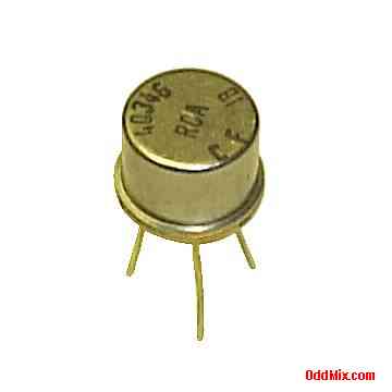 RCA 40346 High-Voltage 10 Watt Silicon N-P-N Amplifier Transistor Metal TO-39 Package [7 KB]