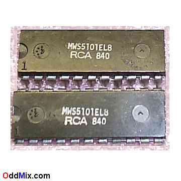 CDP1822EL8 1822 RCA CMOS 256x4 LSI 1K Static RAM Memory TTL Compatible Historic IC [12 KB]