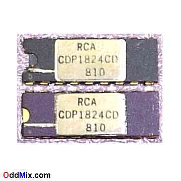 CDP1824CD 1824 RCA CMOS 32x8 256 Bit Static RAM Byte Wide Memory Historic IC [10 KB]