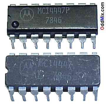 MC14447 CMOS Analog to Digital Converter Motorola Linear Subsytem Historic 1978 IC [13 KB]