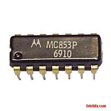 MC853P J-K Flip-Flop Motorola MDTL Diode Transistor Logic Digital IC Historic 1969 [6 KB]