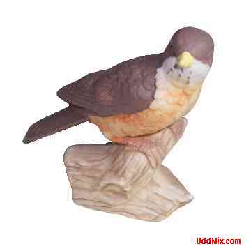 Fine Porcelain Figurine Artwork Brown Bird Vintage Classic Collectible Handpainted [6 KB]
