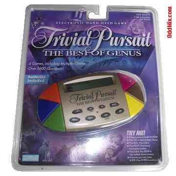 Trivial Pursuit Interactive Electronic Hand-Held Game Parker Brothers 3600 Questions LCD [12 KB]