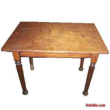 Oak Table Solid Antique Collectible Period Sturdy Office Furniture NJ Local Pickup [7 KB]