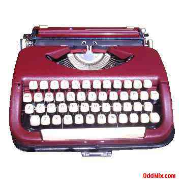 Maribo 11 Portable Office Typewriter Mechanical Letter Quality Hard Case [14 KB]
