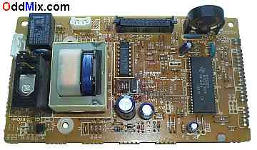 JVCS75VC M S-550 Panasonic Microwave Oven Replacement Controller Board Assembly - Component Side [13 KB]
