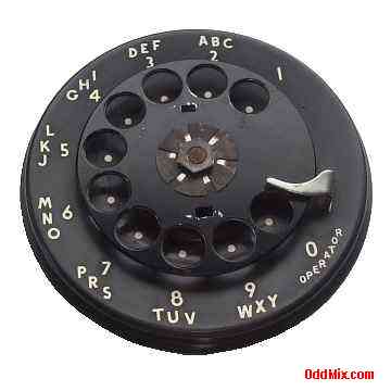 Western Electric WE 5H Mechanical Telephone Rotary Pulse Generator Assembly Top View [10 KB]