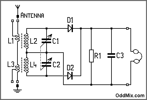 Figure 1. High performance crystal detector radio [5 KB]