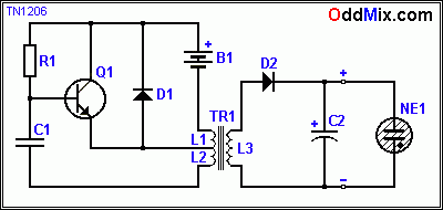 Figure 1. High Voltage DC to DC Converter Oscillator Schematic [4 KB]
