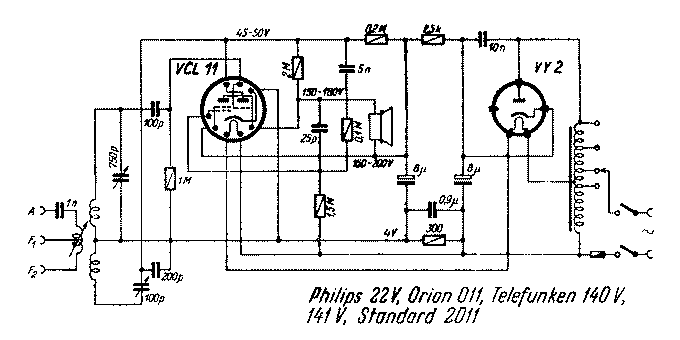 Orion 011 Two Tube Audion Radio 1940 Vintage Restoration Data Schematic Page 2 [15 KB]