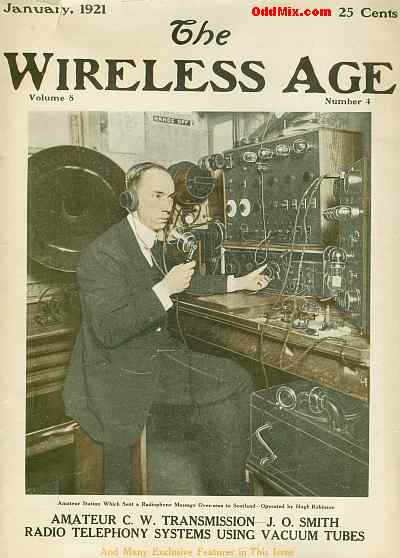 The Wireless Age 1921 Jan. Front Cover Outside (25 KB)