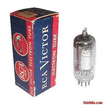 1S4 Power Pentode Discontinued Battery Type RCA Victor Glass Vacuum Electron Tube [10 KB]