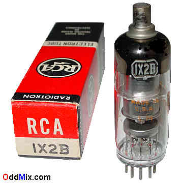 1X2B Pulsed Half Wave High Voltage 20 KV Rectifier RCA Radioton Electronic Vacuum Tube [14 KB]
