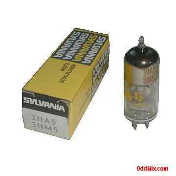3HA5/3HM5 High-Mu Triode Amplifier Miniature Sylvania Electronic Vacuum Tube [7 KB]