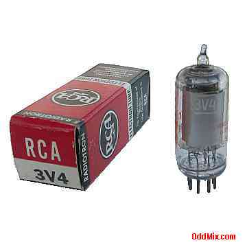 3V4 Power Pentode Miniature Discontinued RCA Radiotron Electron Vacuum Tube [8 KB]