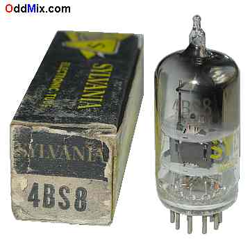 4BS8 Medium-Mu Twin Triode RF Amplifier Miniature Sylvania Electronic Vacuum Tube [12 KB]