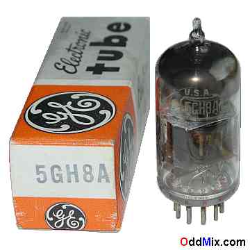 5GH8A Medium-Mu Triode Sharp-Cutoff Pentode VHF FM RCA GE Electronic Vacuum Tube [12 KB]