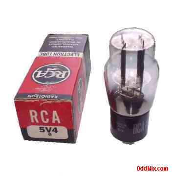 5V4G Full-Wave Vacuum Rectifier RCA Radiotron Electronic Glass Octal Vintage Tube [7 KB]
