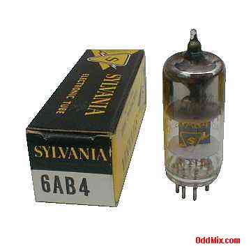 6AB4 High-Mu Triode Amplifier Converter Miniature Sylvania Electronic Vacuum Tube [10 KB]