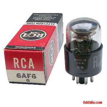 6AF6G Electron Ray Visual Indicator Magic Eye RCA Radiotron Electron Vacuum Tube [9 KB]