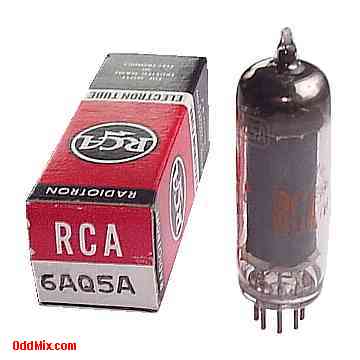 6AQ5A Beam Power 12W Class A Amplifier RCA Radiotron Electron Vacuum Tube [11 KB]