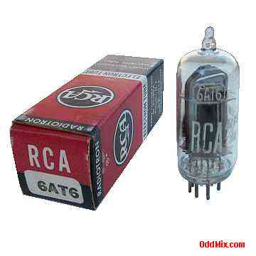 6AT6 Twin Diode High-Mu Triode Amplifier RCA Radiotron Electron Vacuum Tube 2 [10 KB]