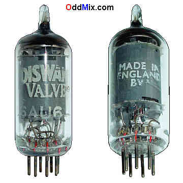 6AU6 Sharp Cutoff Pentode Amplifier Miniature Ediswan BVA Electron Vacuum Tube 4 [14 KB]