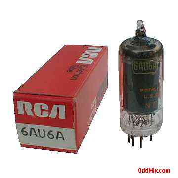 6AU6A Sharp Cutoff Pentode Amplifier Miniature RCA Radiotron Electron Vacuum Tube [9 KB]