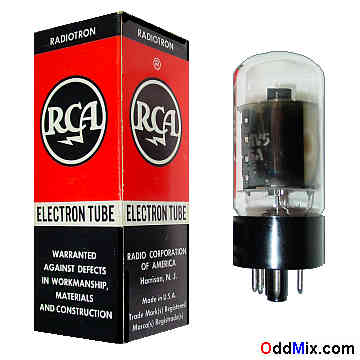 6AV5GA Beam Power 10W Class A Audio Amplifier Octal Glass RCA Radiotron Electron Vacuum Tube [15 KB]