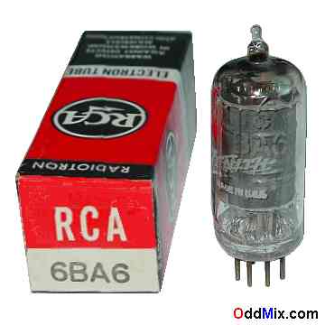 6BA6 Remote Cutoff Pentode RF Amplifier RCA Radiotron Electronic Vacuum Tube [11 KB]