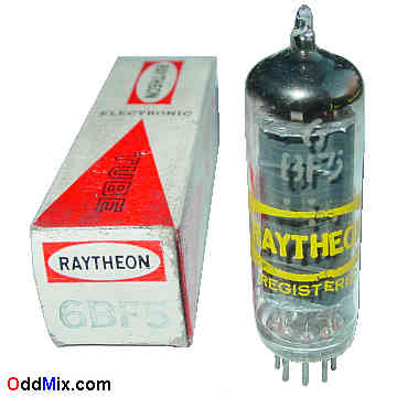 6BF5 Beam Power Class-A Amplifier Miniature GE Raytheon Electron Vacuum Tube [13 KB]