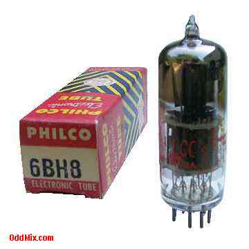 6BH8 Medium-Mu Triode Sharp-Cutoff Pentode Philco Electronic Vacuum Tube [10 KB]