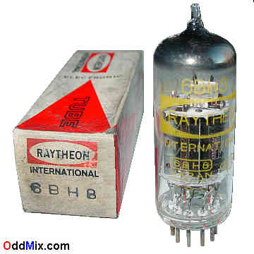 6BH8 Medium-Mu Triode Sharp-Cutoff Pentode Raytheon Electronic Vacuum Tube [15 KB]