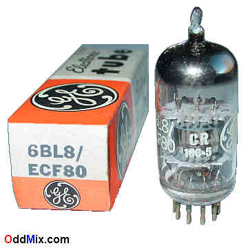 6BL8/ECF80 Medium-Mu Triode Sharp-Cutoff Pentode GE Electronic Vacuum Tube [14 KB]