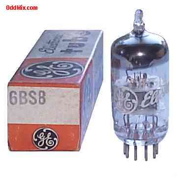 6BS8 Medium-Mu Twin Triode RF Amplifier Miniature GE Electron Vacuum Tube [10 KB]