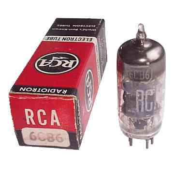 6CB6 Sharp Cutoff Pentode RF Amplifier Miniature RCA Radiotron Electronic Vacuum Tube [10 KB]