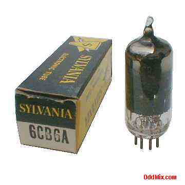 6CB6A Sharp Cutoff Pentode RF Amplifier Miniature Sylvania Electronic Vacuum Tube [9 KB]