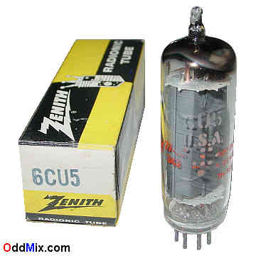 6CU5 Beam Power Class-A Audio Amplifier GE Zenith Electron Vacuum Tube [13 KB]