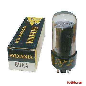 6DA4 Half-Wave 4.4 KV High Voltage Rectifier Sylvania Electronic Vacuum Tube [9 KB]