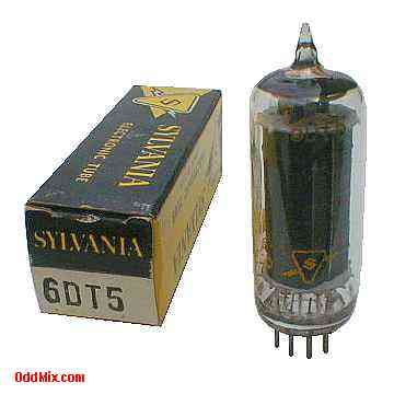 6DT5 Beam Power Class A Amplifier Radio TV Sylvania Electronic Vacuum Tube [11 KB]
