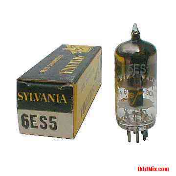 6ES5 High-Mu Triode RF Oscillator Amplifier Sylvania Electronic Vacuum Tube [9 KB]
