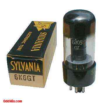 6K6GT Power Pentode Class A Amplifier Sylvania Electronic Vacuum Tube [10 KB]
