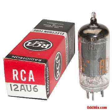 12AU6 RCA Radiotron Sharp Cutoff Pentode RF IF Amplifier Electron Vacuum Tube [13 KB]