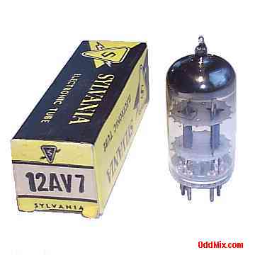 12AV7 Medium-Mu Twin Triode Sylvania Electronic Vacuum Tube Amplifier Oscillator [10 KB]