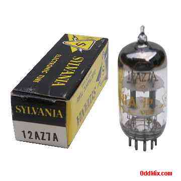 12AZ7A Sylvania High-Mu Twin Triode RF Oscillator Amplifier Electronic Vacuum Tube (10 KB)